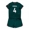 Liverpool Virgil van Dijk #4 Tredjedraktsett Barn 2022-23 Kortermet (+ korte bukser)